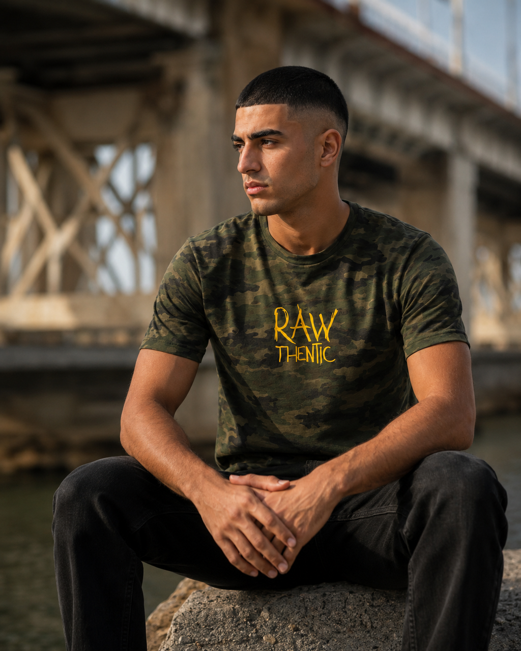 RAWthentic LOGO GRAPHIC T-SHIRT (CAMO)