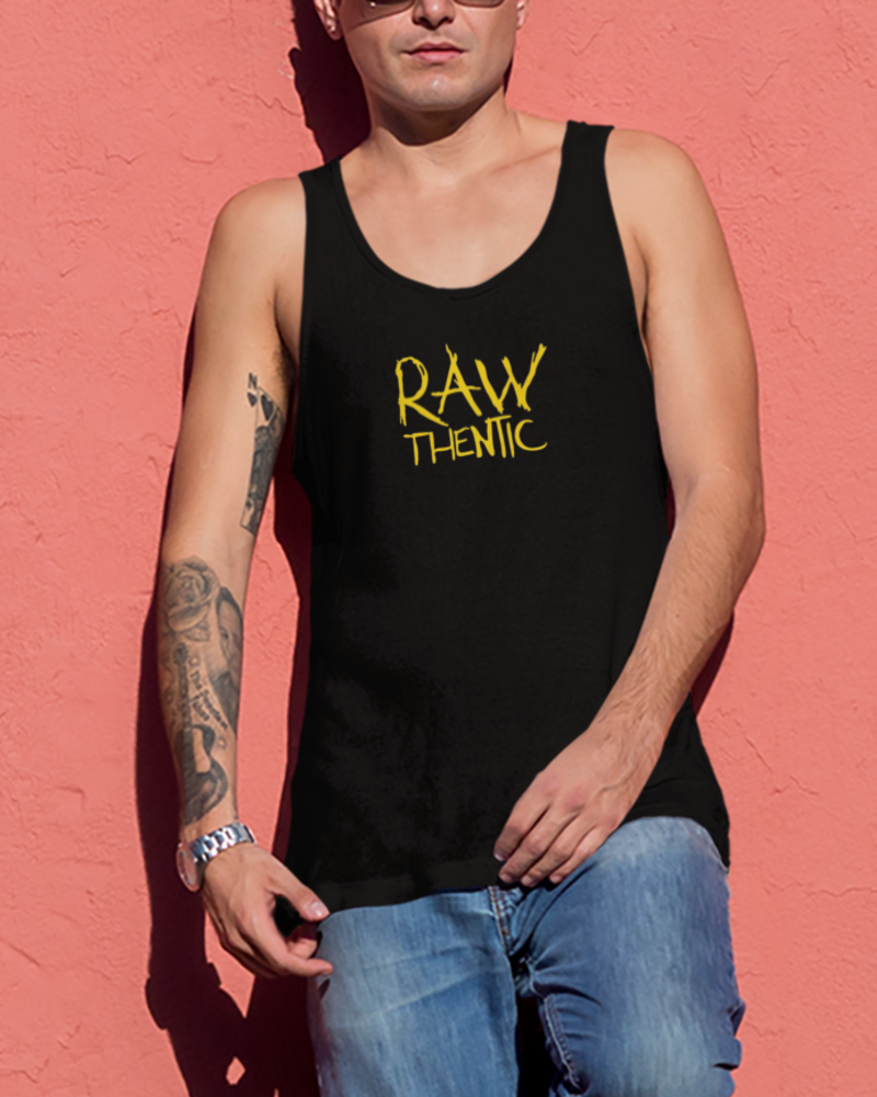 RAWthentic LOGO MENS TANK (BLACK)