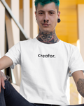 MUSIC+ "creator." GRAPHIC T-SHIRT (WHITE)