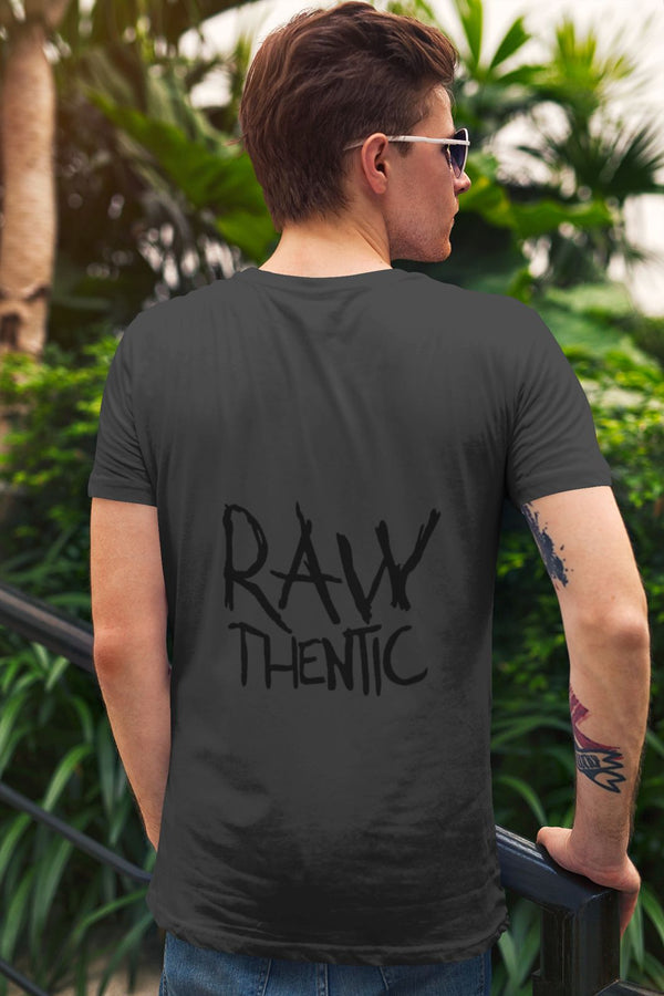 RAWthentic "DARKNESS" GRAPHIC T-SHIRT (DARK GREY)